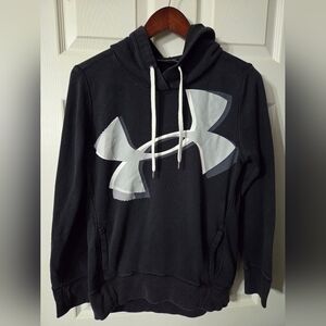 Women's Under Armour Black and White Logo Hoodie Size XS